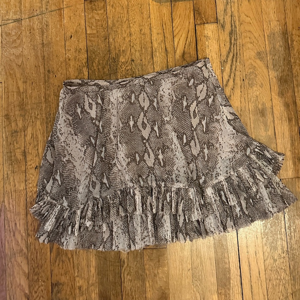Printed flouncy skirt